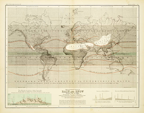 istock Rain and Snow - Map of the world 1861 477606780