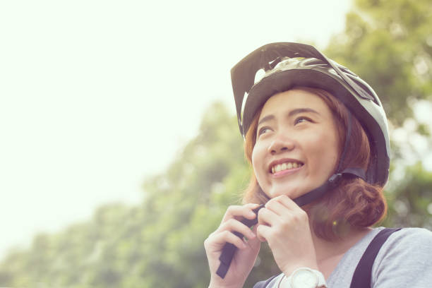 istock Woman enjoy ride bicycle 477608750