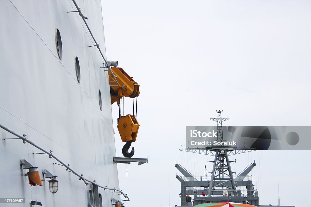 Schiff crane - Lizenzfrei Baustelle Stock-Foto