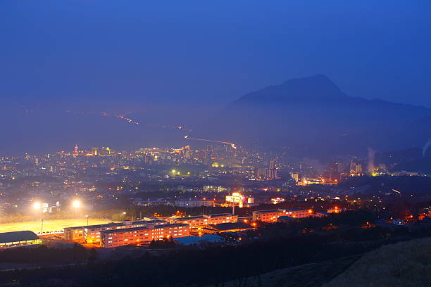 istock Fog of Beppu night view 477614354