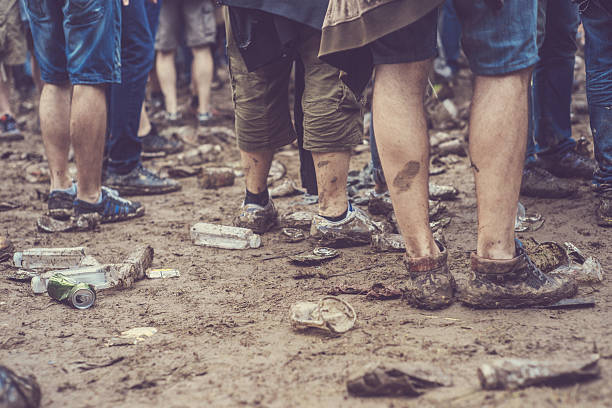 crowd on the music festival,