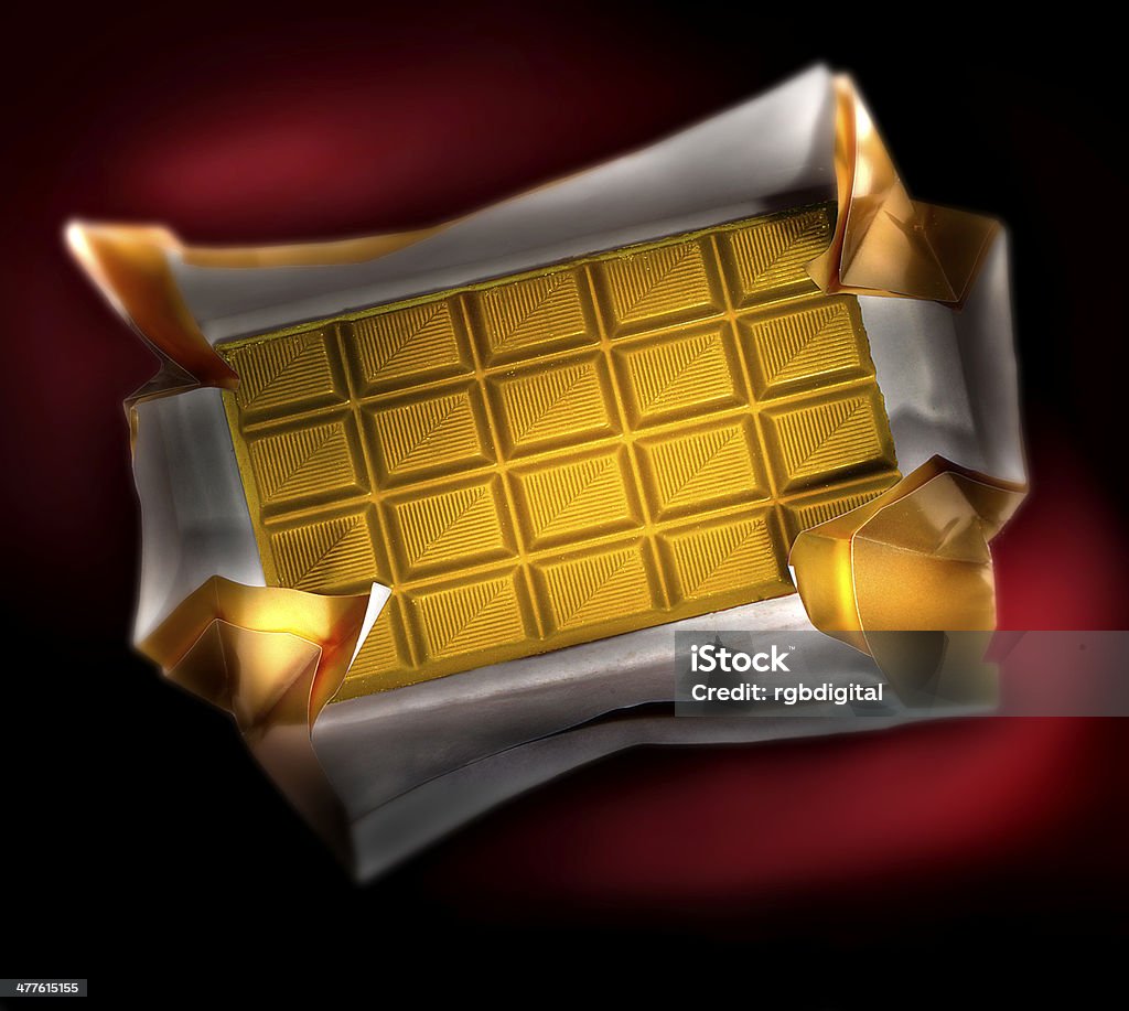 Шоколадный бар Gold - Стоковые фото Блестящий роялти-фри