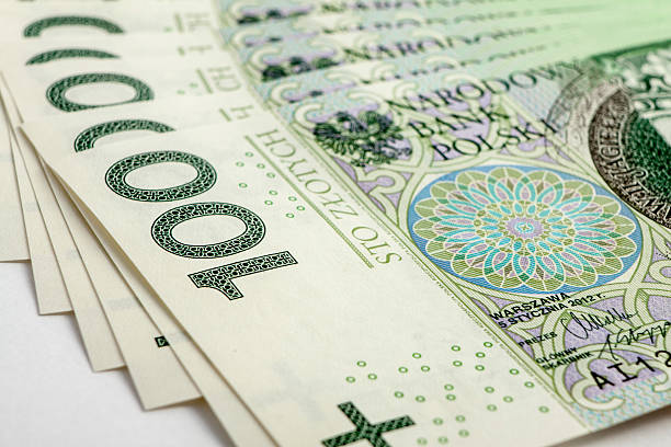 Banknote 100 PLN Banknote 100 PLN dibs stock pictures, royalty-free photos & images