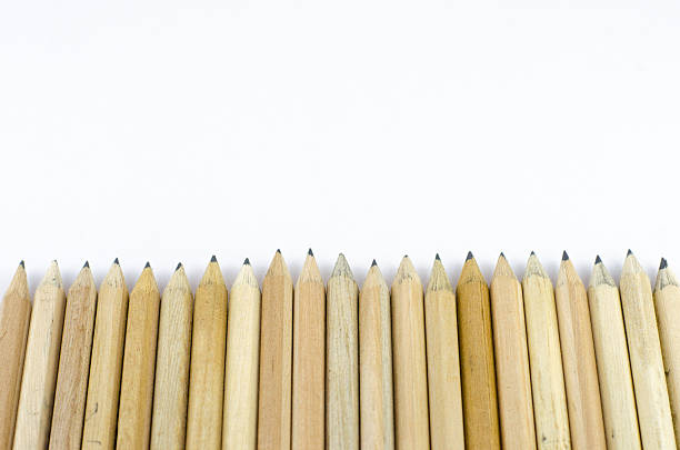 istock Wooden pencil isolated on white background 477624662