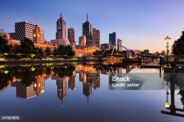 Me City River East Reflect Stock Photo - Download Image Now - Melbourne - Australia, Urban Skyline, Bridge - Built Structure