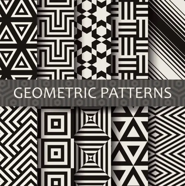 Vector illustration of Geometric patterns