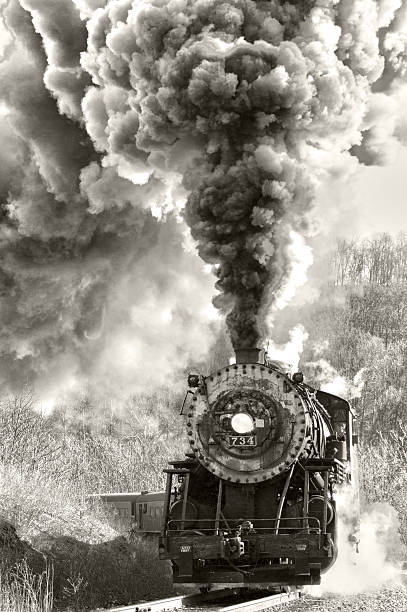 moteur à vapeur - road going steam engine photos et images de collection