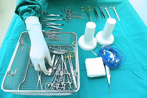istock Detail shot of steralized surgery instruments 477633896