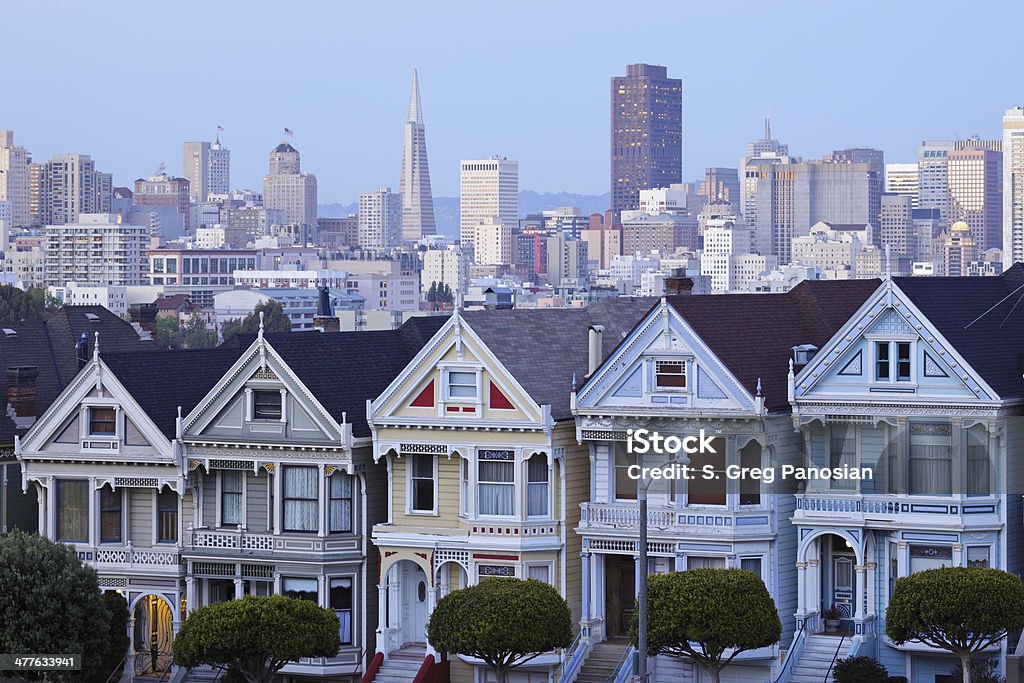 Alamo Square-San Francisco - Photo de Architecture libre de droits