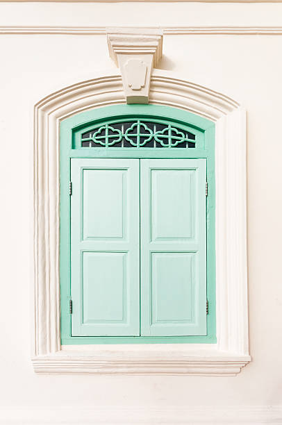 istock Old chino portuguese style window 477633982