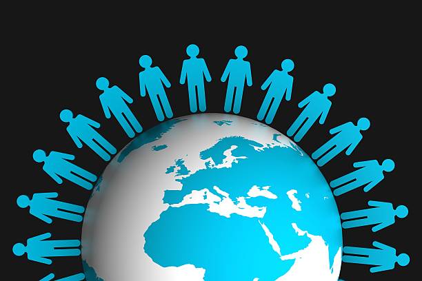 istock A global team design concept on a black background 477634391