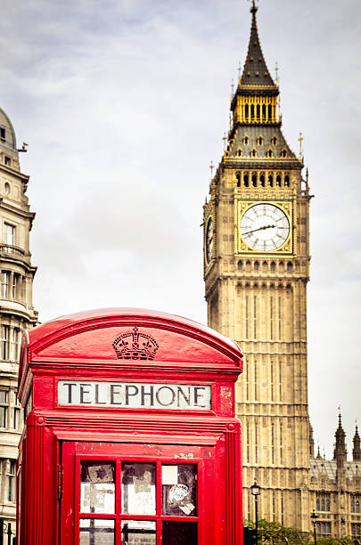 istock Red Phone Booth Near The Big Ben 477634485