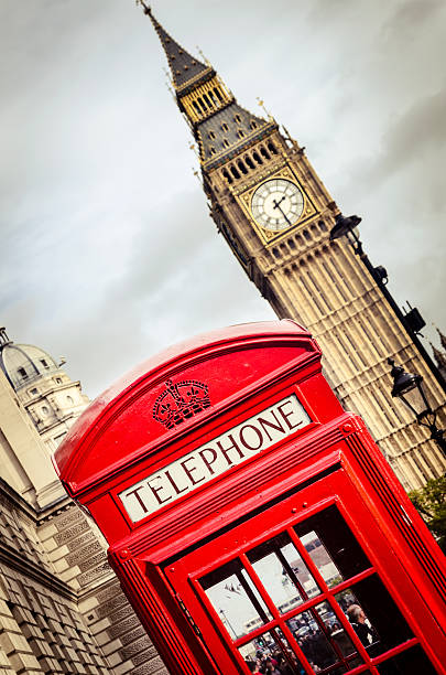 istock Red Phone Booth Near The Big Ben 477634559