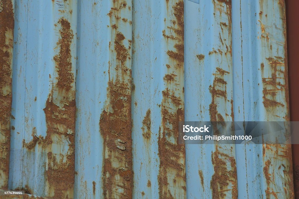 Rouille sur Récipient - Photo de Bleu libre de droits