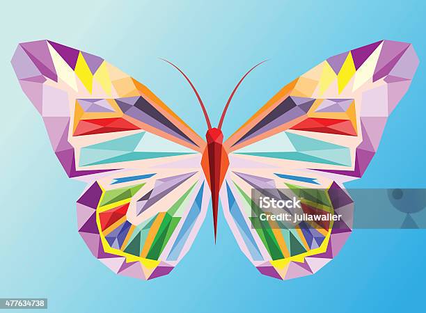 Vector Color Butterfly Illustration Stock Illustration - Download Image Now - 2015, Abstract, Animal Markings