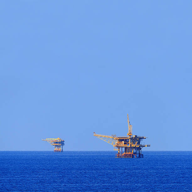istock Two Offshore Production Platforms For Oil and Gas 477634948