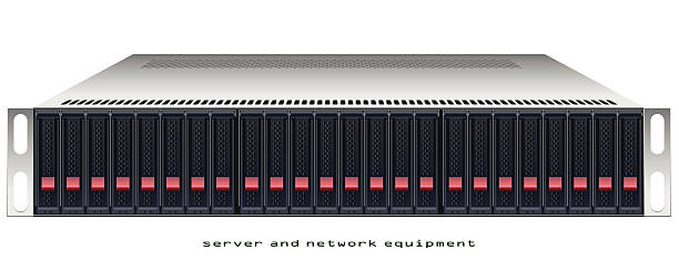 ilustrações, clipart, desenhos animados e ícones de servidor rackmount chassi - rackmount