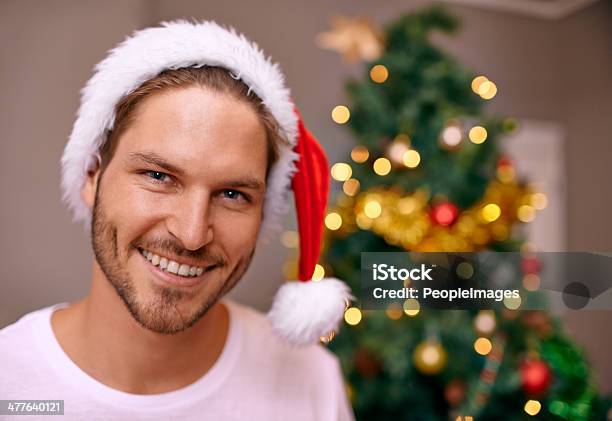 No Grinch In Sight Stock Photo - Download Image Now - Christmas, Front View, Men