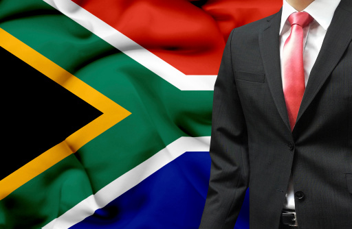 Businessman from South Africa conceptual image