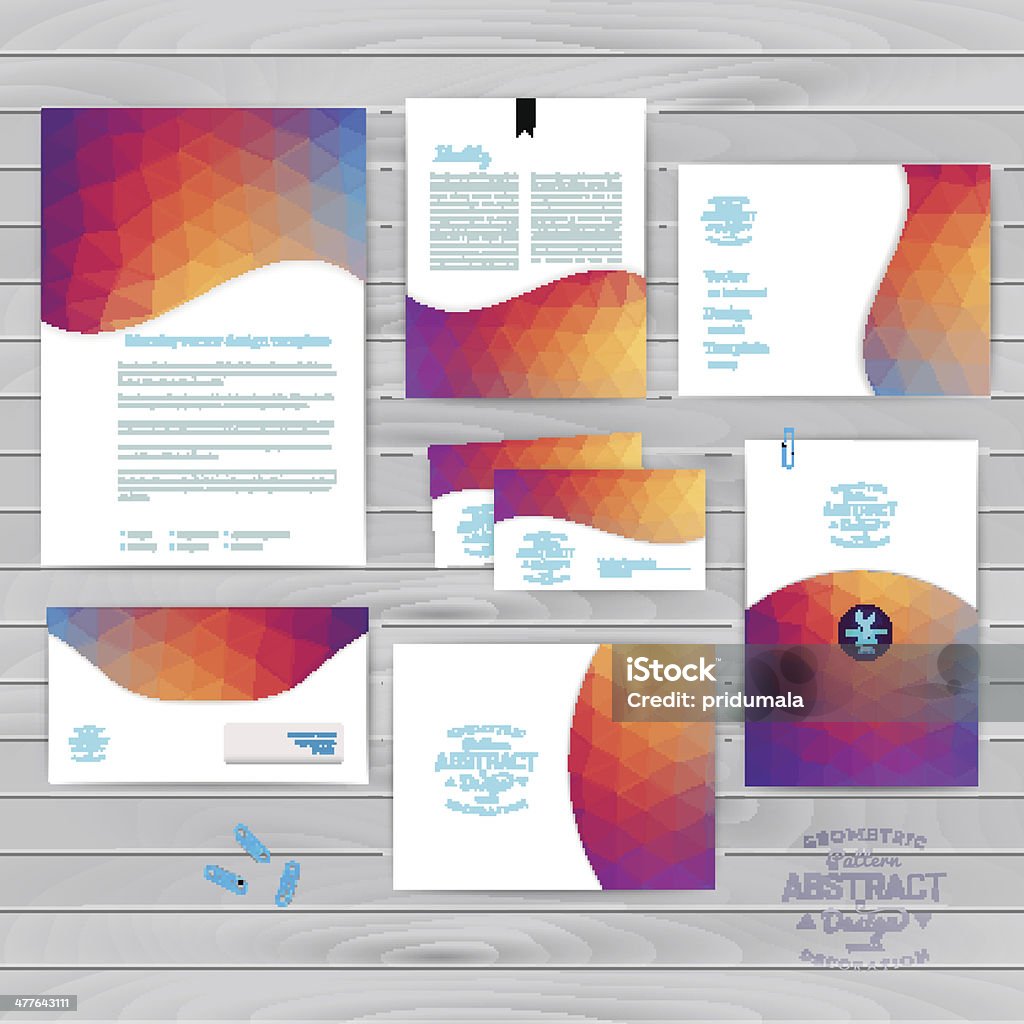Idnetity Abstract Vector Corporate Identity Wave Pattern Abstract Backdropgeome Stock ...