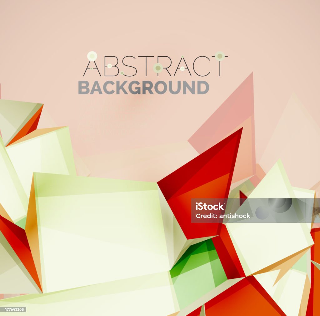 Abstract Shape Writing Geometric Shapes With Sample Text Abstract Template Stock Illustration ...
