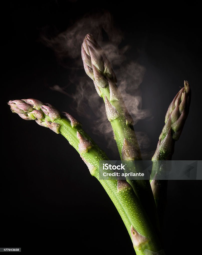 Asparagus asparagus on black background 2015 Stock Photo