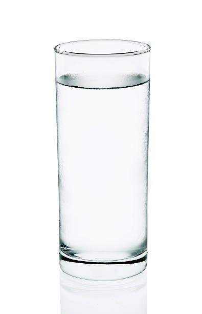 istock Cool water with glass isolated on the white background 477644114