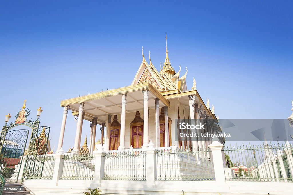 Pałac Królewski w Phnom Penh - Zbiór zdjęć royalty-free (Architektura)