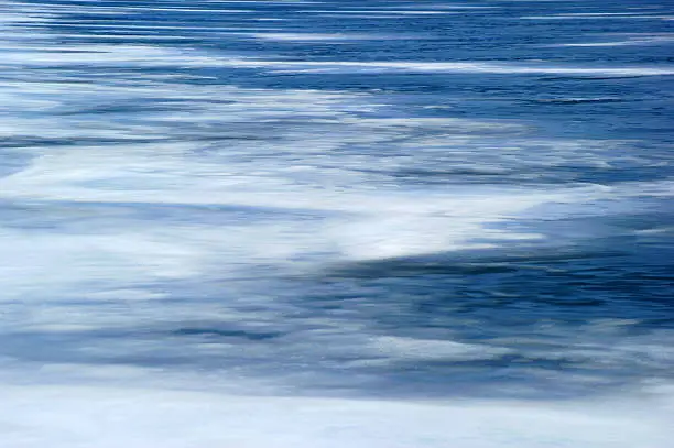 Ice on lake. Textured