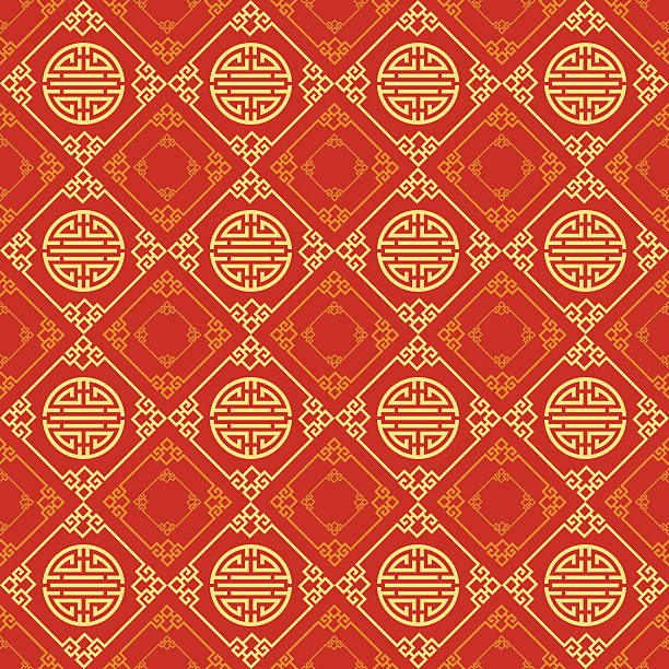 asiatische nahtlose muster - asian ethnicity pattern textile seamless stock-grafiken, -clipart, -cartoons und -symbole