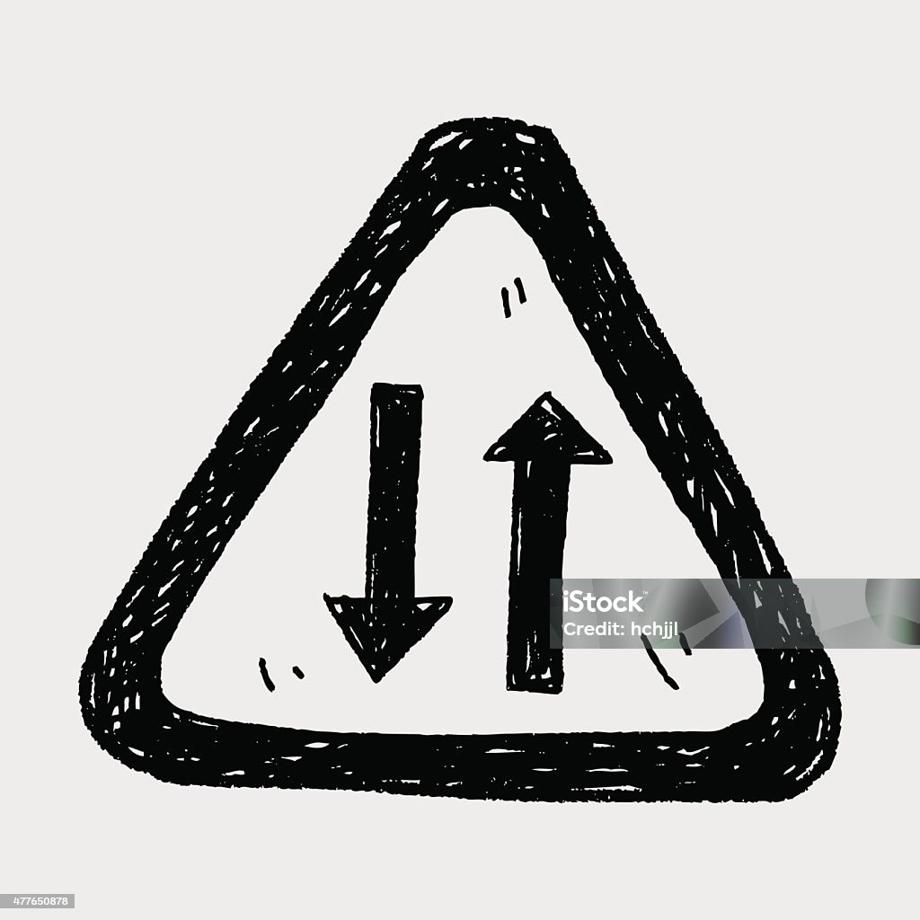 Two Way Draw Two Way Doodle Stock Illustration - Download Image Now - 2015 ...