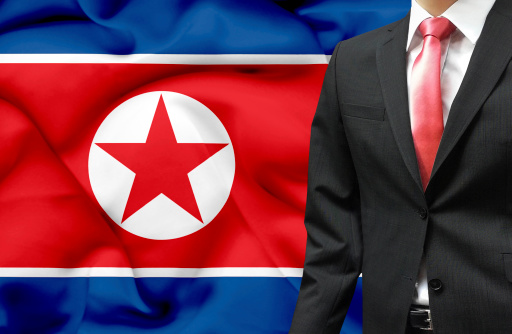 Businessman from North Korea conceptual image