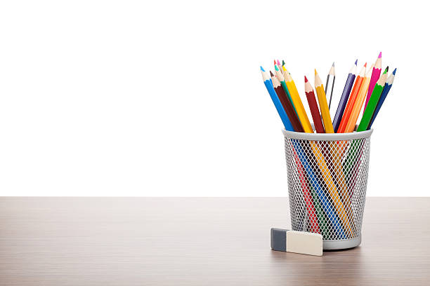 istock Colorful pencils and eraser 477652461