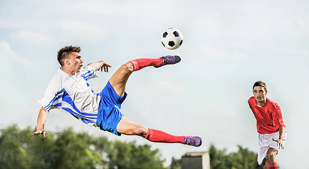 istock Soccer player kicking the ball. 477652991