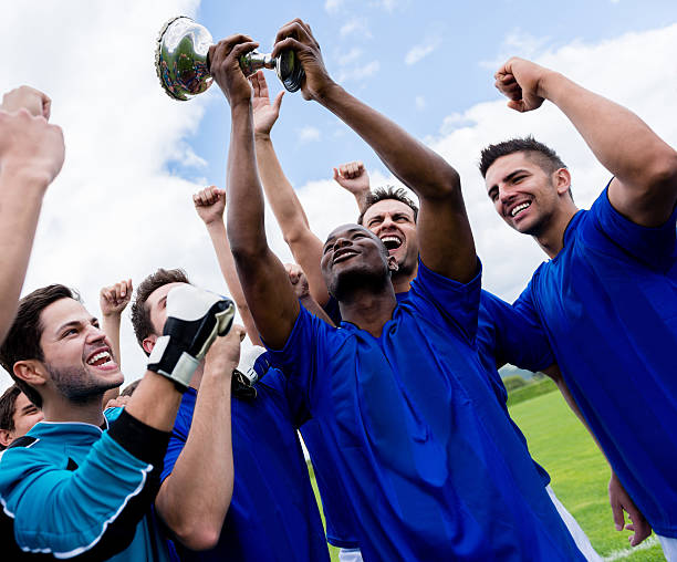 istock Soccer team celebrating a victory 477653301