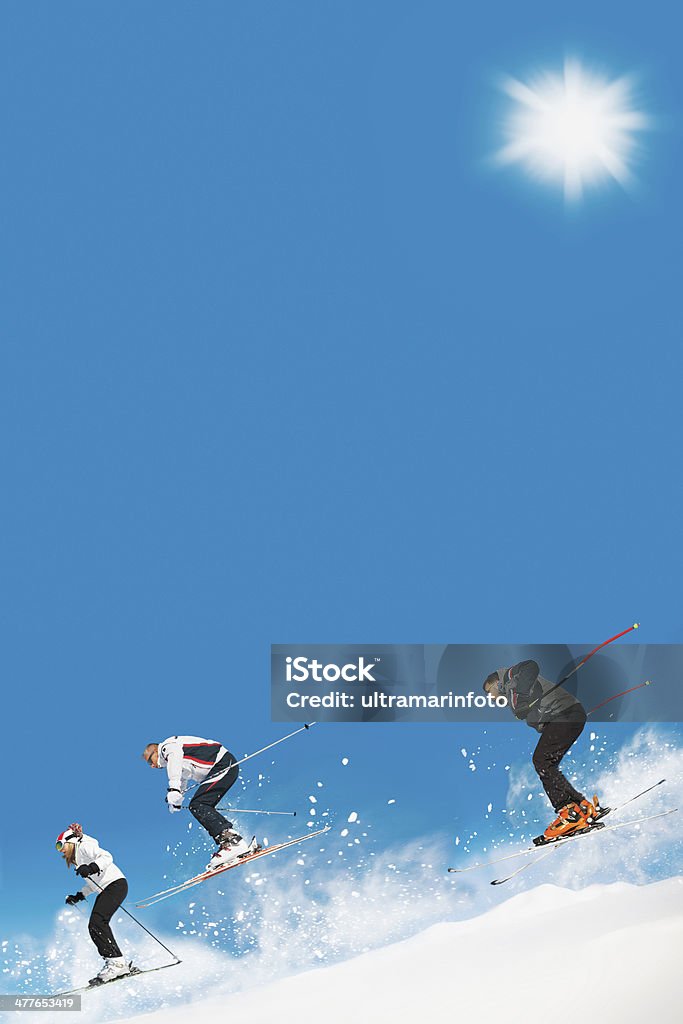 Esqui-Esporte de inverno - Foto de stock de Esqui - Esqui e snowboard royalty-free