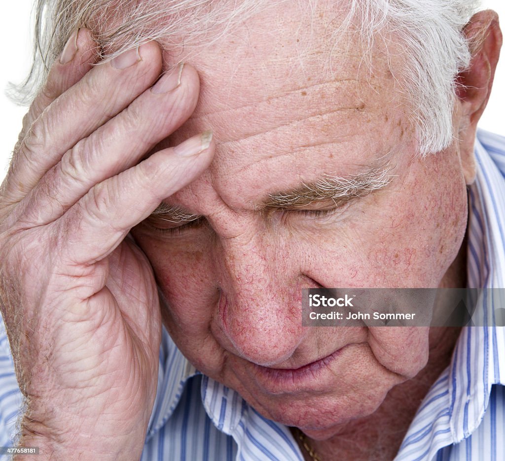 Triste senior adulti - Foto stock royalty-free di 80-89 anni