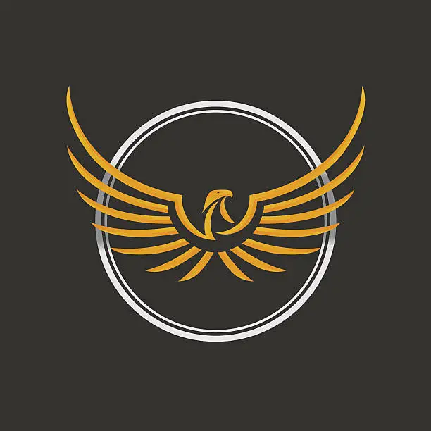 Vector illustration of Eagle Logo Icon Design Template - Stock vector.
