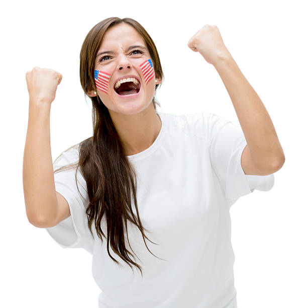 istock Excited American soccer fan 477665267