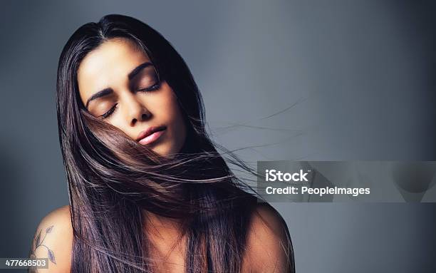 Her Beauty Is All Natural Stock Photo - Download Image Now - Women, Beauty, Brown Hair