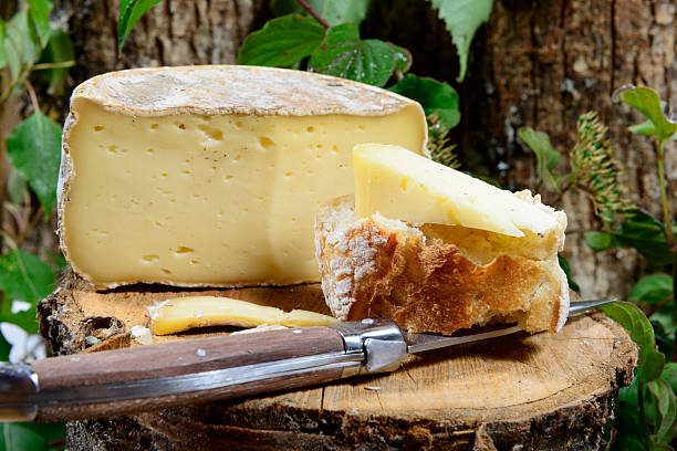 French cheeses on a stall