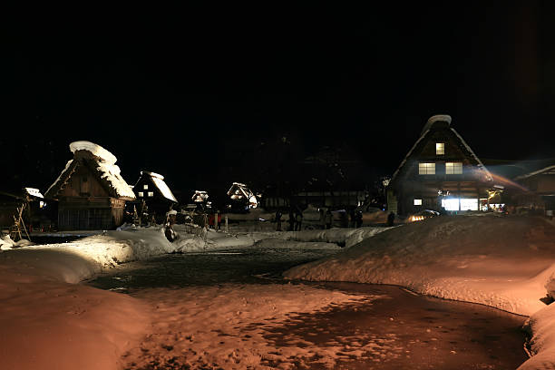 istock Light up of Shirakawago, Japan 477670091