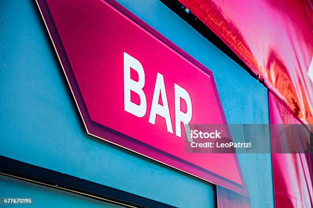 Bar Sign Stock Photo - Download Image Now - Alcohol - Drink, Bar - Drink Establishment, Bright