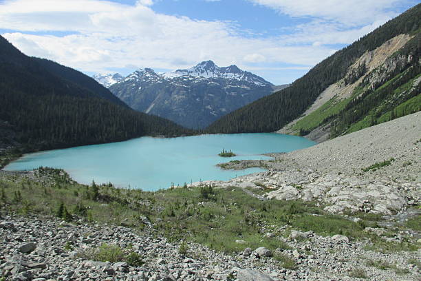 istock Turquoise blue lake in Canada 477670210