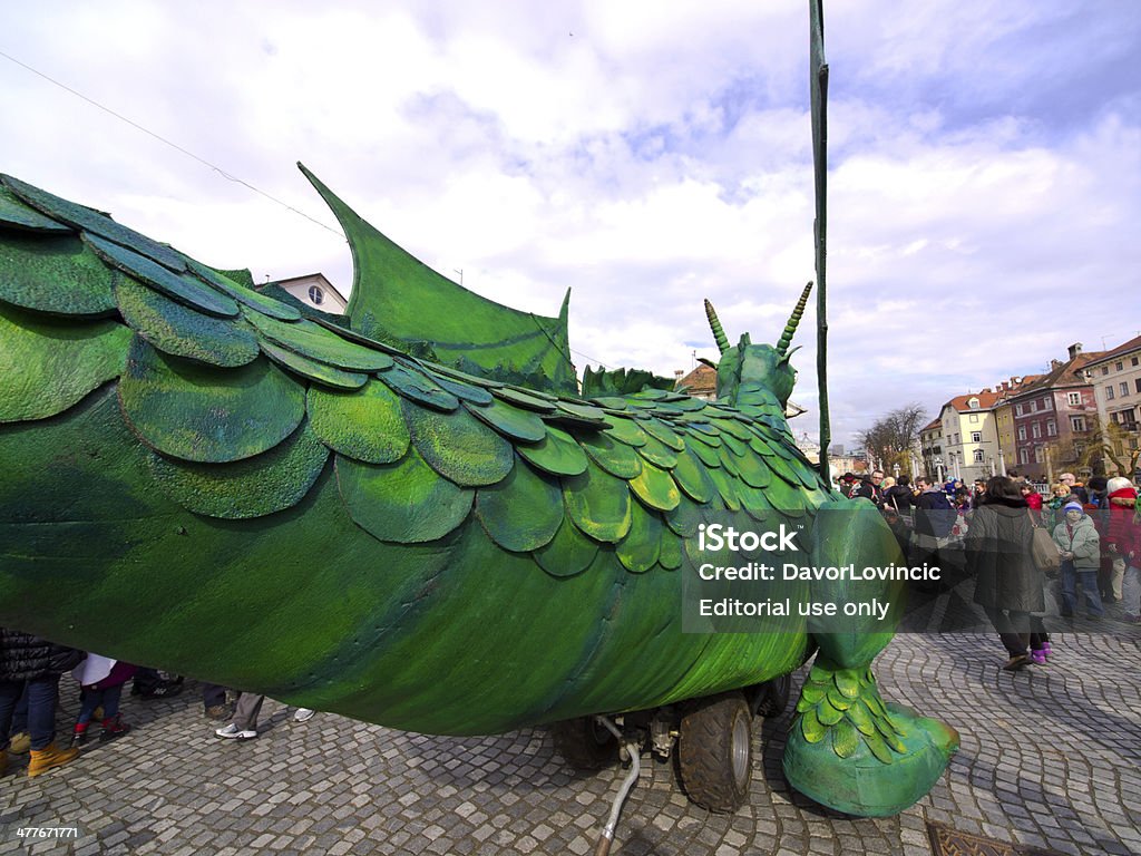 Dragon na street - Foto de stock de Animal royalty-free