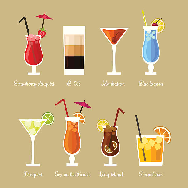 Cocktail party vector art illustration