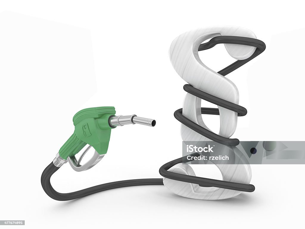 Pompa di benzina con il punto di accesso - Foto stock royalty-free di Legge