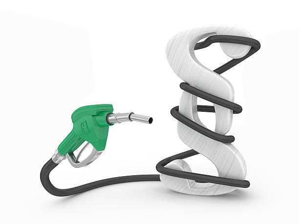 istock Gas pump with paragraph sign 477674895