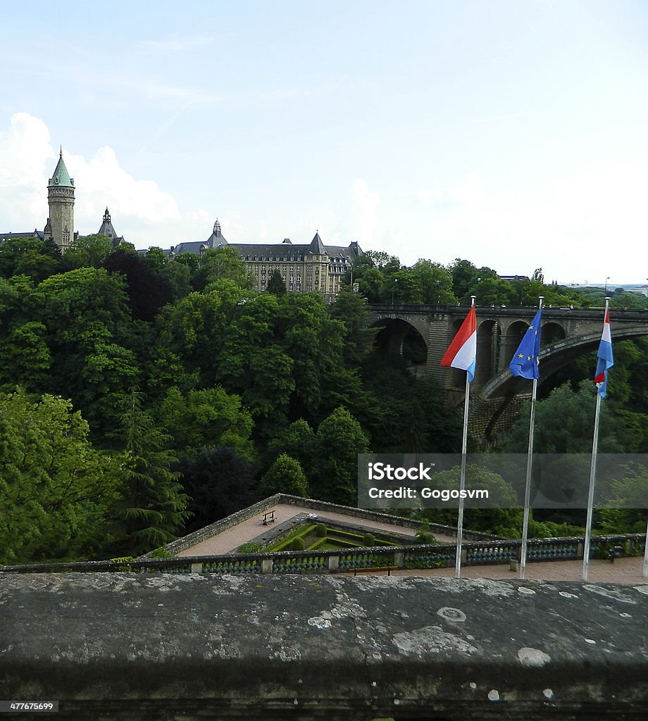 Люксембург Panorama - Стоковые фото Архитектура роялти-фри