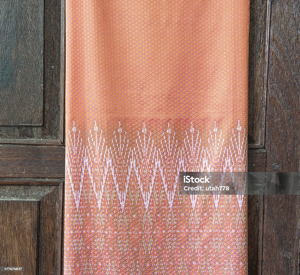 Padrão de tecido tailandesa, feita à mão - Foto de stock de Arte royalty-free